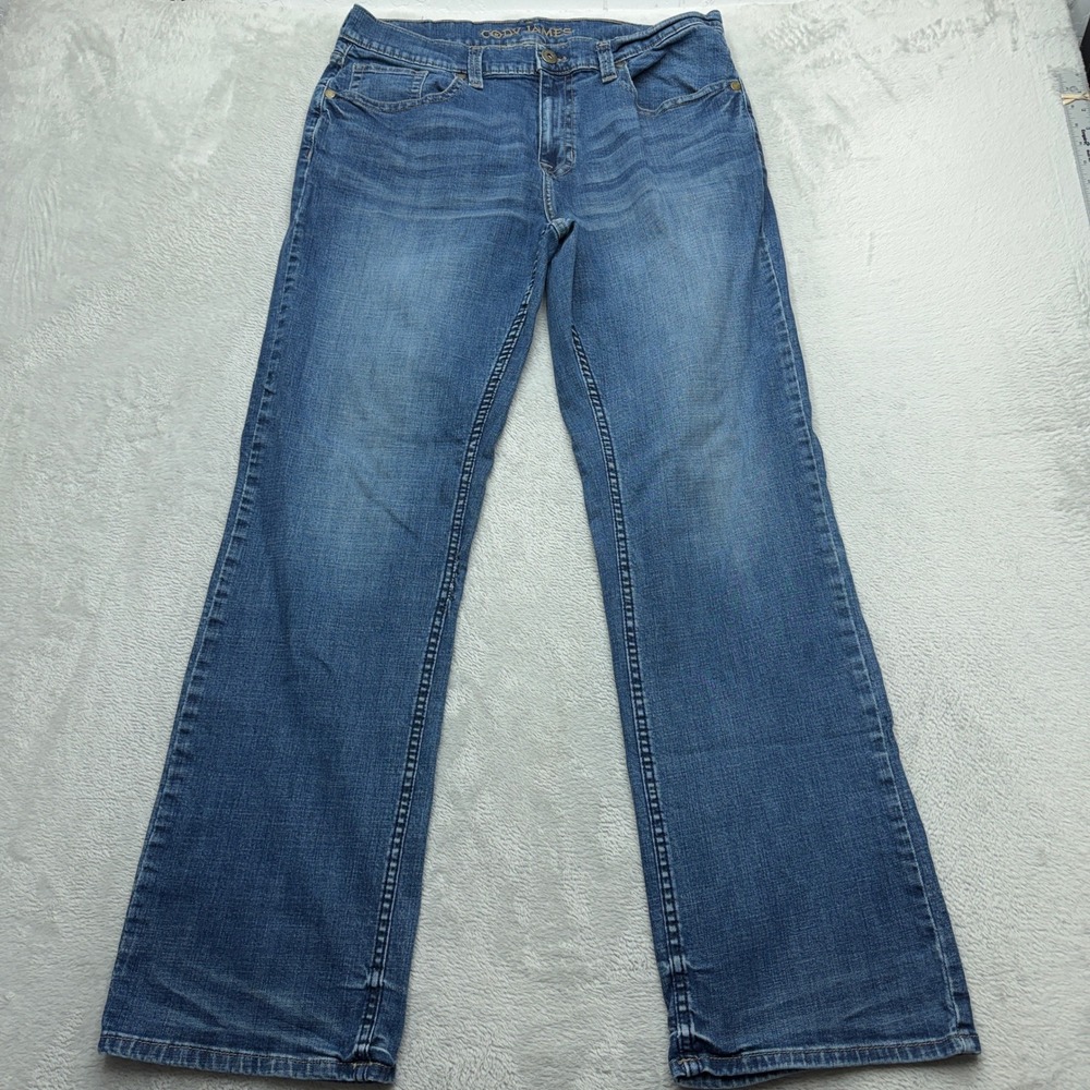Cody James Jeans Mens 34x34 Blue Straight Leg Western Denim Stretch Pants
